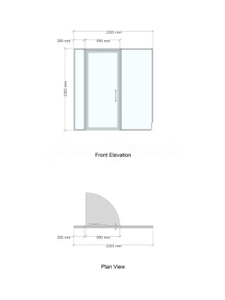 Henson Crisp (Peterborough, Cambridgeshire): Double Glazed Acoustic Glass Office Partition and Door