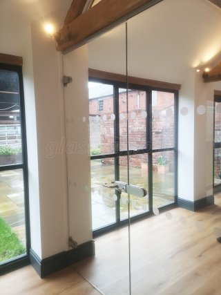 Howie, Kent & Co Ltd (Shrewsbury, Shropshire): Toughened Glass Office Partition - Fully Installed