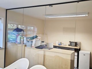 Hughes, Isaac & Co (Caldicot, Monmouthshire): Toughened Glass Office Partition