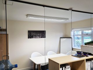 Hughes, Isaac & Co (Caldicot, Monmouthshire): Toughened Glass Office Partition