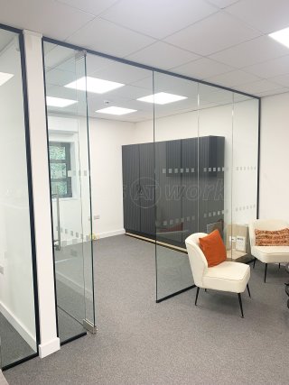 IDC Electrical [Southern] (Whiteley, Hampshire): Frameless Glass Office Installation