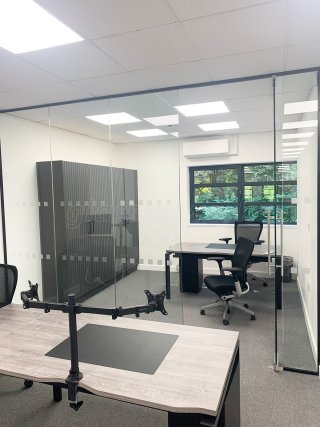 IDC Electrical [Southern] (Whiteley, Hampshire): Frameless Glass Office Installation