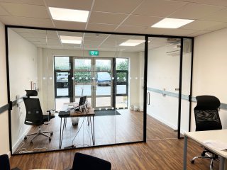 ILA Law (Poole, Hampshire): Acoustic Glass Office Partition