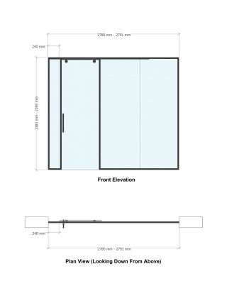 IPE Developments (Mayfair, London): Glass Partition with Sliding Door