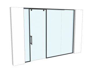 IPE Developments (Mayfair, London): Glass Partition with Sliding Door
