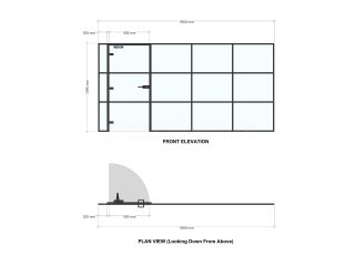 International Workplace Solutions (Swansea, Wales): T-Bar Aluminium Black Framed Glass Walls and Doors