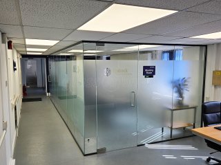 Ibstock PLC (Sheffield, South Yorkshire): Glass Corner Office With Window Film
