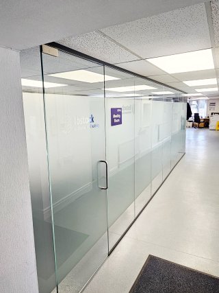 Ibstock PLC (Sheffield, South Yorkshire): Glass Corner Office With Window Film