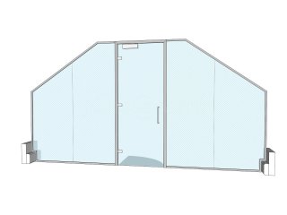 Incat Crowther (Romsey, Hampshire): Loft Room Frameless Glass Office Wall and Door