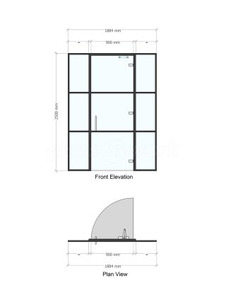 Inovus Medical (St Helens, Merseyside): T-Bar Glass Office Suite