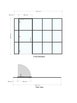 Inovus Medical (St Helens, Merseyside): T-Bar Glass Office Suite