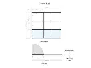 Interiors By Abode (Maidenhead, Berkshire): T-Bar Aluminium Glass Wall and Door
