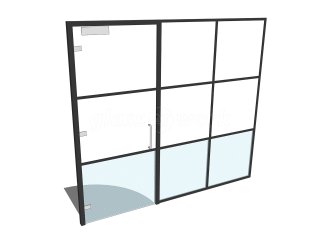 Interiors By Abode (Maidenhead, Berkshire): T-Bar Aluminium Glass Wall and Door