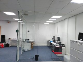 IntraHealth (Ellesmere Port, Cheshire): Glass Corner Office With Soundproofed Laminated Glazing