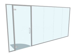 JR Pet Products (Brecon, Powys, Wales): Toughened Glass Frameless Partition and Door