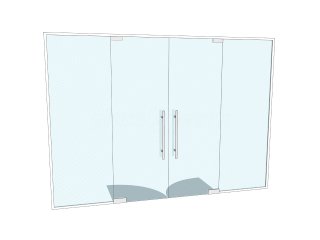 J Sweeney Accountants (Northampton, Northamptonshire): Frameless Glass Boardroom Double Doors