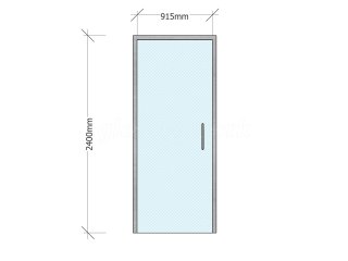 James Andrew Recruitment Solutions (Clarendon Park, Leicester): Glass Sliding Door + Glass Hinged Door