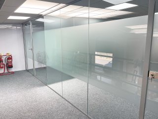 JD Fashion (Nelson, Lancashire): Glass Office Partitions With Window Film