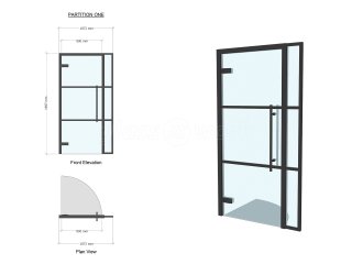 Domestic Project (Windsor, Berkshire): T-Bar Metal Framed Glass Doors