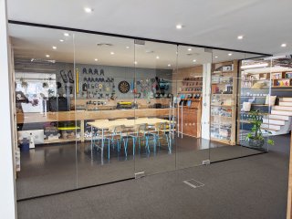 Kyan (Guildford, Surrey): Glazed Room Partition With Frameless Glass Double Doors