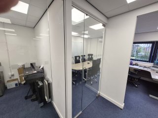 LPL Construction Services (Wythenshawe, Manchester): Glass Office Doors and Side Panels