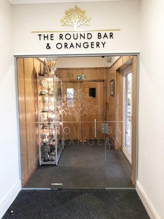 Laceby Manor Golf Resort (Laceby, Lincolnshire): Toughened Glass Door and Side Panels With Window Film
