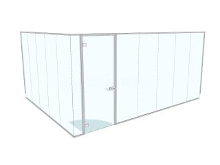 Lenze Limited (Bedford, Bedfordshire): Glass Office Partition Corner Room With Soundproofing