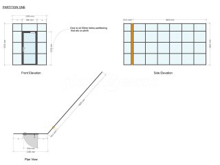 Lochlie Construction (Johnstone, Scotland): T-Bar Warehouse-Style Glass Office Fitout