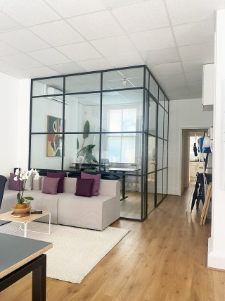 Millenial Developments (Fitzrovia, London): T-Bar Aluminium Black Framed Glass Walls and Doors