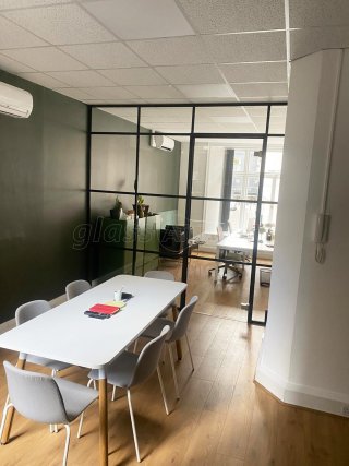 Millenial Developments (Fitzrovia, London): T-Bar Aluminium Black Framed Glass Walls and Doors