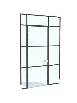 Millenial Developments (Fitzrovia, London): T-Bar Aluminium Black Framed Glass Walls and Doors