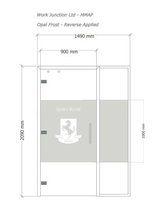 The Maidstone & Malling Alternative Provision (Maidstone, Kent): Glass Door and Side Panel
