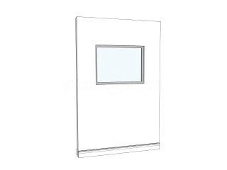 Meole Brace School (Shrewsbury, Shropshire): Double Glazed Glass Partition Wall and Door [for sound reduction]