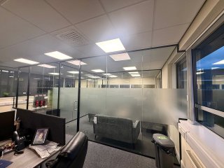 Midlands Care (Leicester, Leicestershire): Acoustic Glass Office Partitions Commercial Fit-out