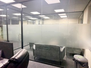 Midlands Care (Leicester, Leicestershire): Acoustic Glass Office Partitions Commercial Fit-out