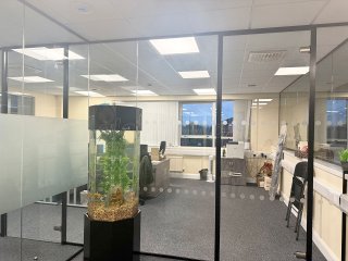 Midlands Care (Leicester, Leicestershire): Acoustic Glass Office Partitions Commercial Fit-out