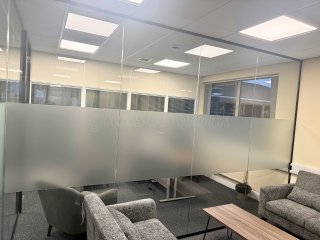Midlands Care (Leicester, Leicestershire): Acoustic Glass Office Partitions Commercial Fit-out