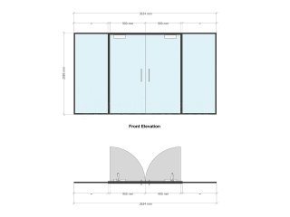 Mikhail Hotels & Leisure Group Ltd (Wigan, Lancashire): Frameless Glass Wall and Glazed Double Doorset