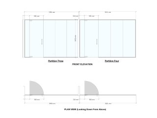 Mills Chody LLP (Harrow, Greater London): Multiple Glass Office Partitions