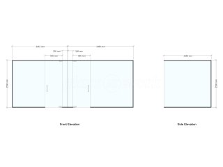 Modup (Hampton, Greater London): Partitions for Side-by-side Glass Offices