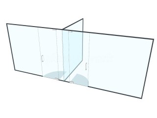 Modup (Hampton, Greater London): Partitions for Side-by-side Glass Offices