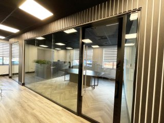 My Build Estimate (Northampton, Northamptonshire): Double Glazed Acoustic Glass Office Partitions