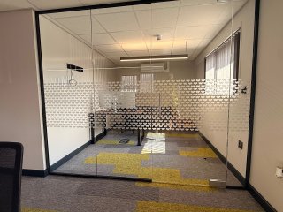 N G Decor (Leeds, West Yorkshire): Glass Office Frontage with Door