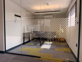 N G Decor (Leeds, West Yorkshire): Glass Office Frontage with Door