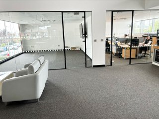 NK Motors [Kia Derby] (Derby, Derbyshire): Car Showroom and Glass Office Partitions