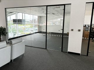 NK Motors [Kia Derby] (Derby, Derbyshire): Car Showroom and Glass Office Partitions