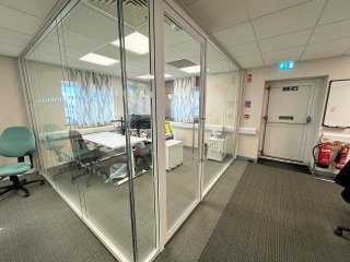 NTEX (Stallingborough, Lincolnshire): Double Glazed Glass Corner Office