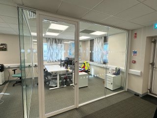 NTEX (Stallingborough, Lincolnshire): Double Glazed Glass Corner Office