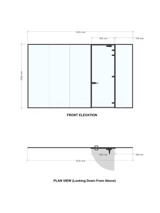 No Fuss IT (Rochdale, Lancashire): Glass Partition For a Living Wall Office