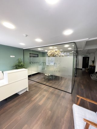 Nowell Meller Solicitors (Stafford, Staffordshire): Glass Office Partition With Soundproof Glazing